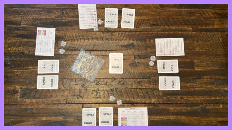 coup card game set up
